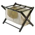 Winsome Trading Dora Luggage Rack with removable fabric basket 92535